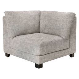 [AT0000457] CORNER ENVY 90X90X70H PATAS DE 8CM COLOR CARBON TELA ENORA IVORY